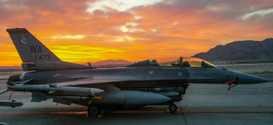 F16 at Sunset