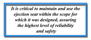 maintain and use the ejection seat within the scope for which it was designed